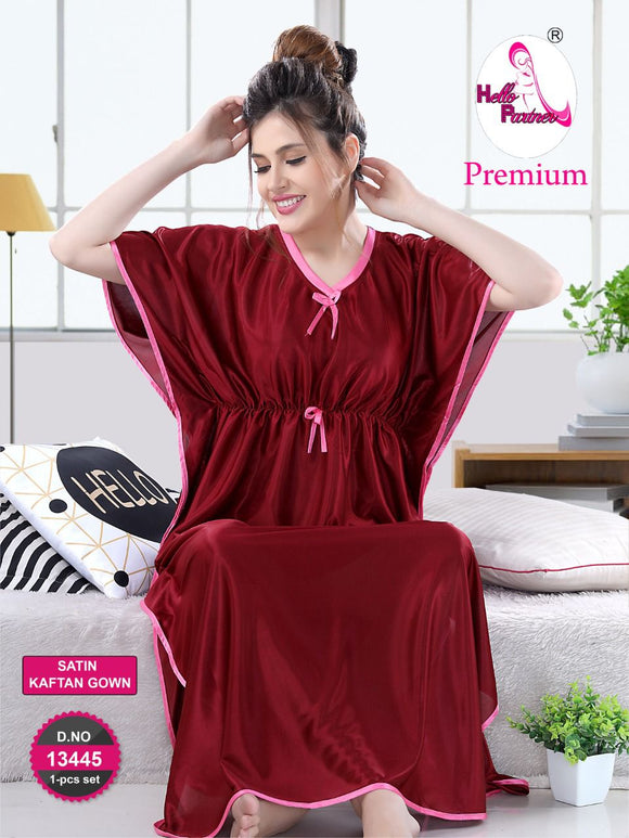 Buy SwangiyaWomen Satin Nighty | Night Gown| Free Size|Pink Online at Best  Prices in India - JioMart.